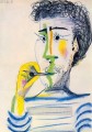 Cabeza de hombre barbudo con un cigarrillo III 1964 Pablo Picasso